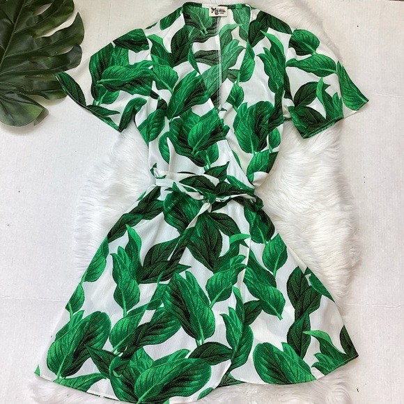 Show Me Your Mumu McMahan Palm Wrap Dress L - Picture 4 of 8